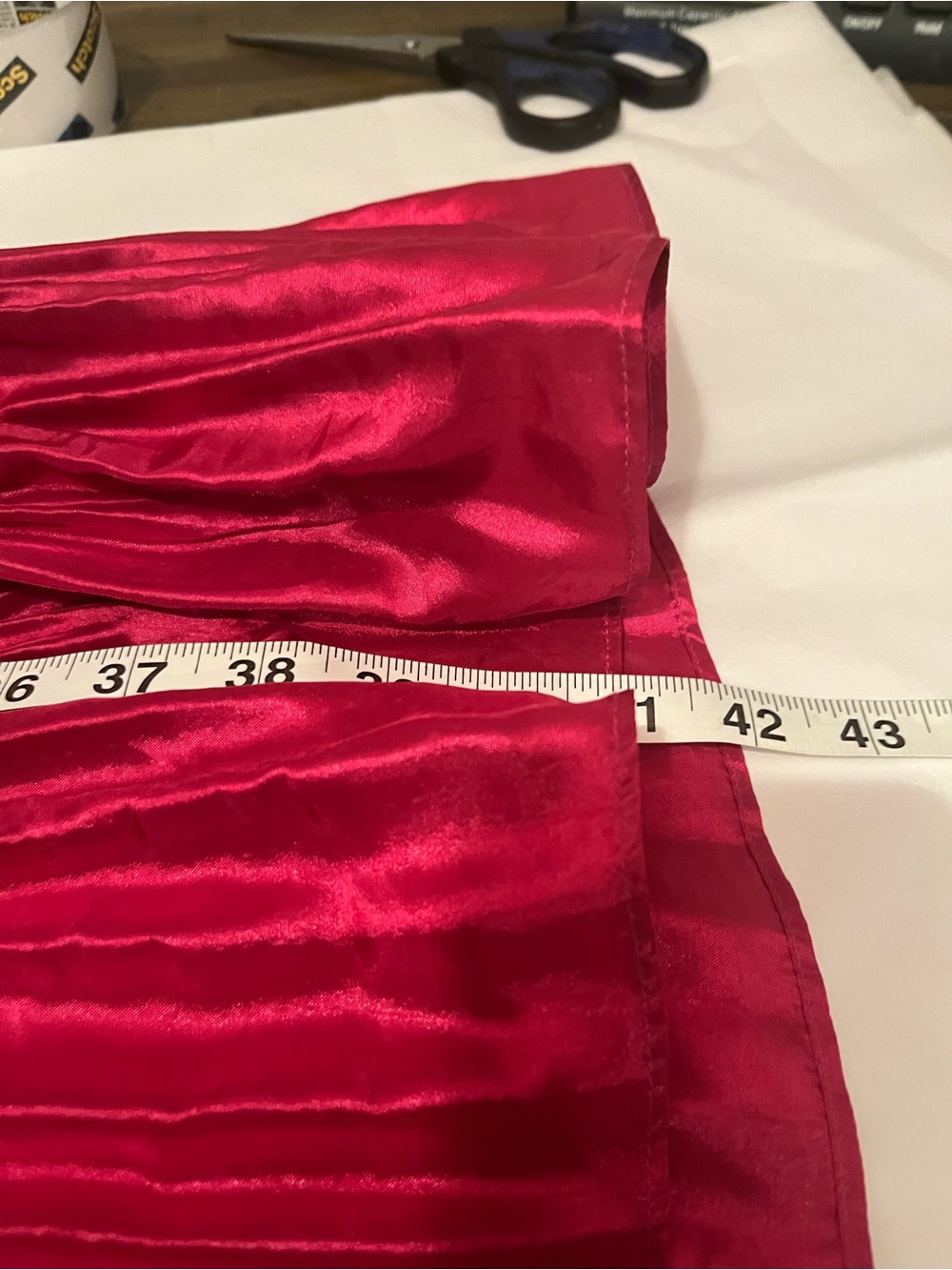 NWT Anthropologie size XL tiered pintucked maxi skirt in pink - Picture 9 of 10